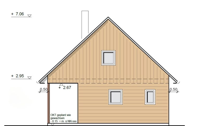 Hausansicht Modell XY Ost