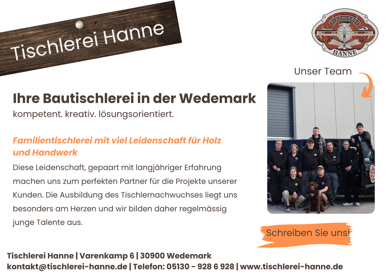 Stellenanzeige ZimmerermeisterIn