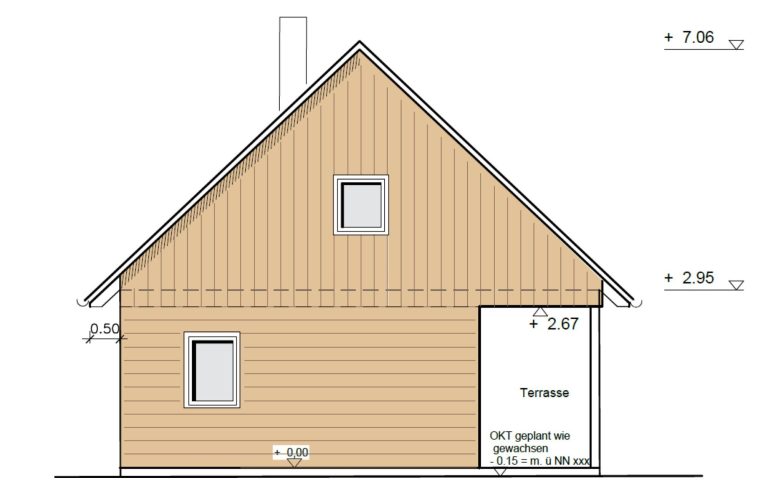 Hausansicht Modell XY West