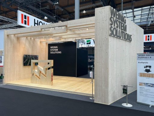 Messestand aus Holz